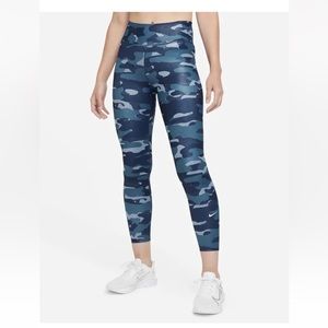 NIKE Women's ONE Dri-FIT Mid-Rise Camo Tight Leggings NWT SIZE Small